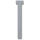 Design Letters, Grey Wooden Letter, T