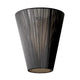 Oslo Wood Shade, Black & Beige